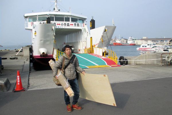 HOTサンダルプロジェクト2015 in Winter　丸亀港から手島へ